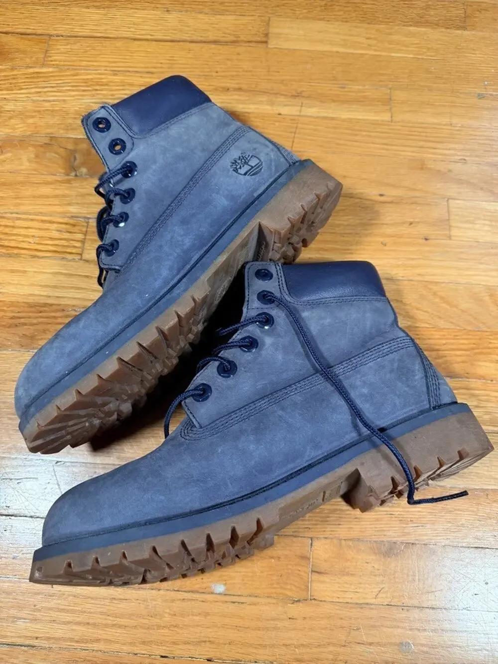 Timberland A0430 Navy Blue Nubuck 6-Inch Waterproof Boots Men’s 5.5 EU 38